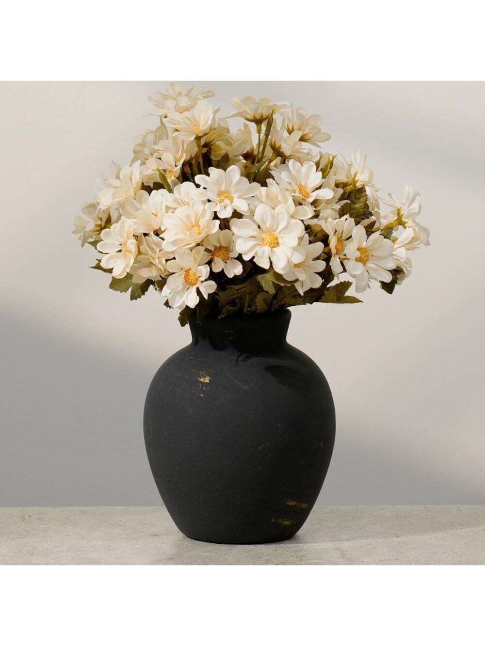 6.1 Inch Tall Vintage Ceramic Farmhouse Vase With Handles For Table Living Room